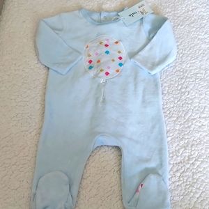 Je Cute blue balloon velour stretchy
